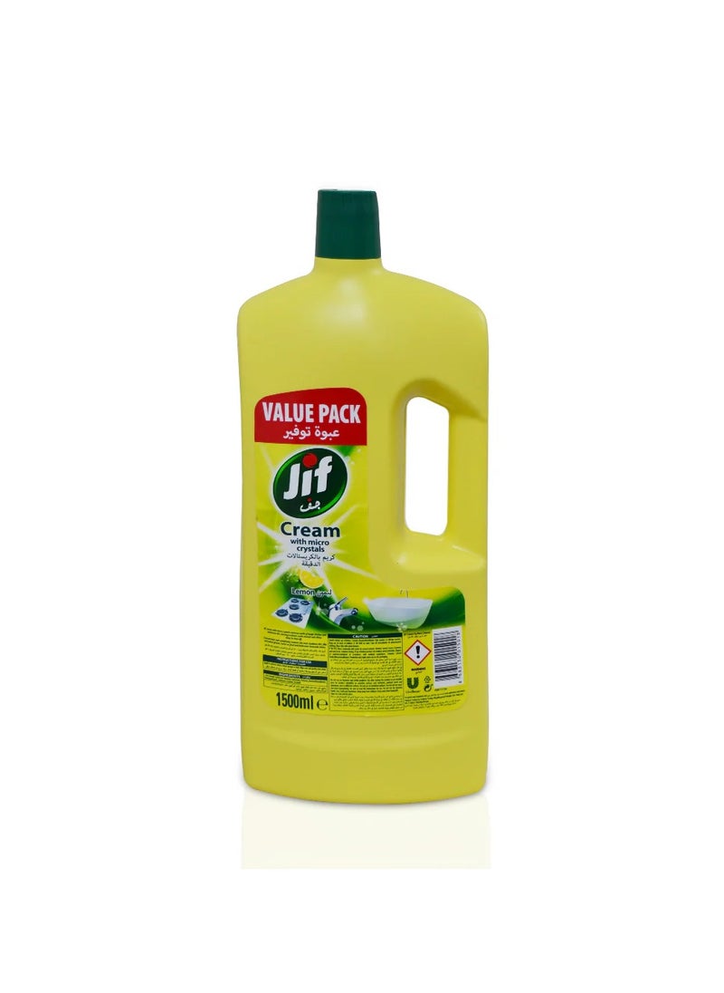 Jif Jif All Purpose Cream Cleaner W/Micro Crystal Lemon 1500 ML 