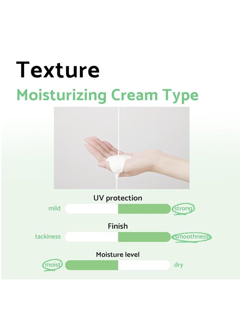 Centella Calming Moisture Daily Sunscreen SPF 50+ PA++++ Matte & No White Cast Centella Asiatica Dry Oily Sensitive Vegan Korean Skincare 60ml