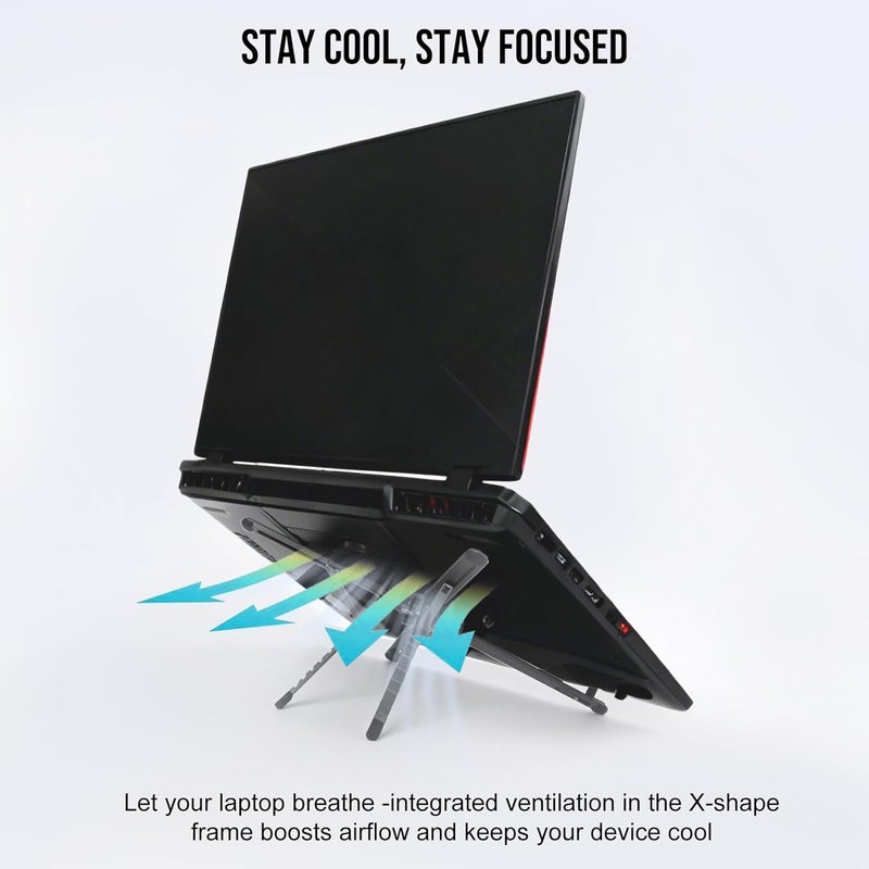 3-in-1 Magnetic Laptop Tablet Phone Stand - Adjustable Portable Desk Mount - Image 4
