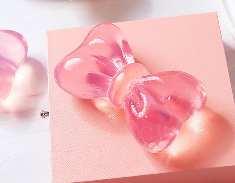 T-shin Tshin BowTie Shaped Scented Soap BarElegant Luxury Rose Sakura Essential Oil Spa Bath Soap BarHandcrafted Skincare Niacinamide Moisturizing Gift for Weddings SelfCare - Image 2