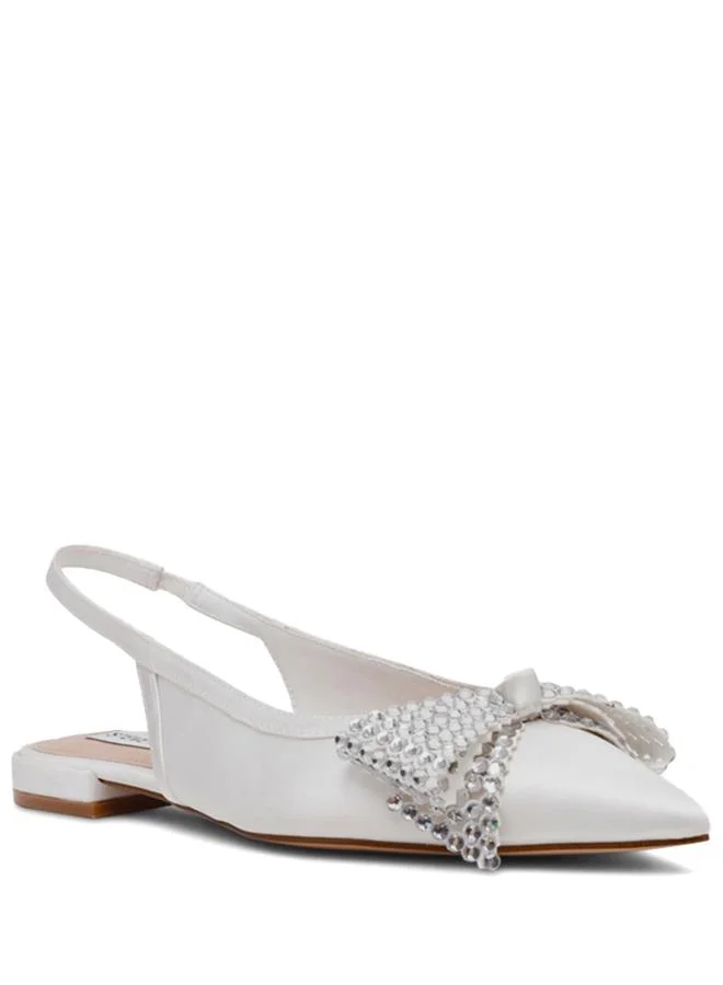 Steve Madden  Saraphina Ivory Women's Slingback Flat Sandals for Women | Best Price UAE