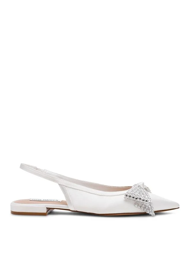 Steve Madden  Saraphina Ivory Women's Slingback Flat Sandals for Women | Best Price UAE