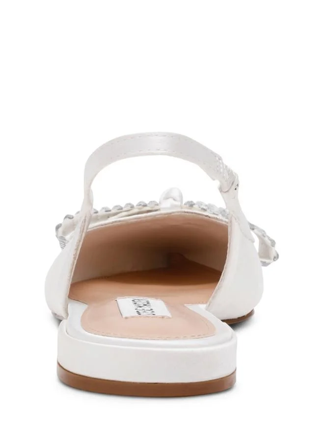 Steve Madden  Saraphina Ivory Women's Slingback Flat Sandals for Women | Best Price UAE