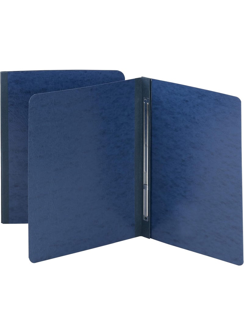 Smead Smead Pressboard Report Cover Metal Prong Side Fastener with Compressor 3 Capacity Letter Size Dark Blue 25 per Box 81351  - Image 1