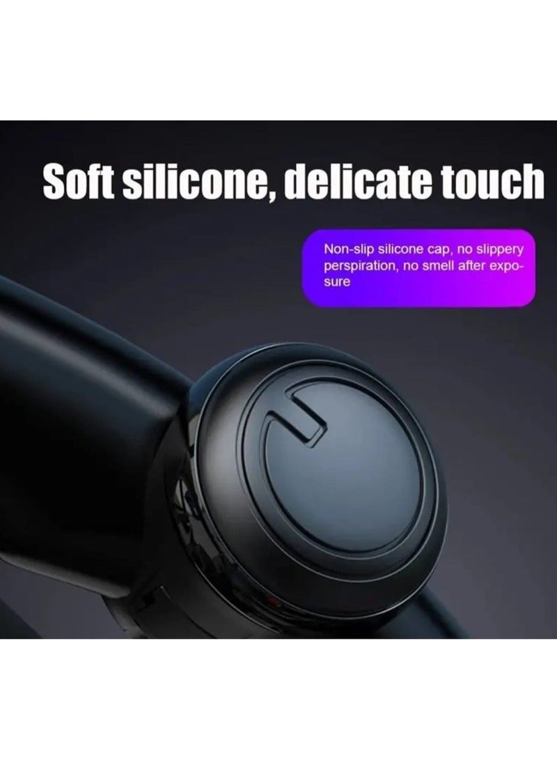 Steering Wheel Knob Spinner Knob with Skin Touch Silicone Compatible with Any Steering Wheels Car Tractor Mower Boat for Onehanded Driving - Image 3