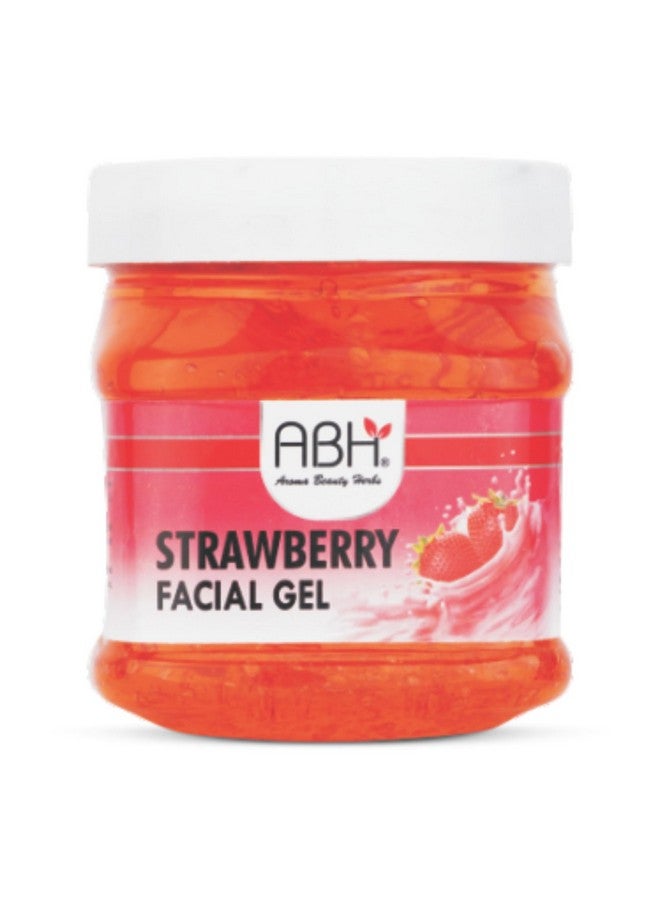 ABH Strawberry Facial Gel for Face - Hydrating & Revitalizing Gel with Natural Strawberry Extracts - Softens Skin & Enhances Natural Glow - 500g