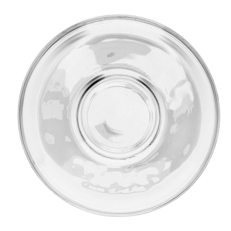2 Pcs Clear Glass Saucer Plates For Tea Snacks Transparent Round Storage Dishes - Image 2