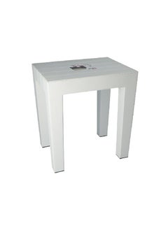 TATAY Sturdy Multi-Purpose High Quality Polypropylene Stool White 41.656 x 38.1 x 28.956 cm 4436501  - Image 1