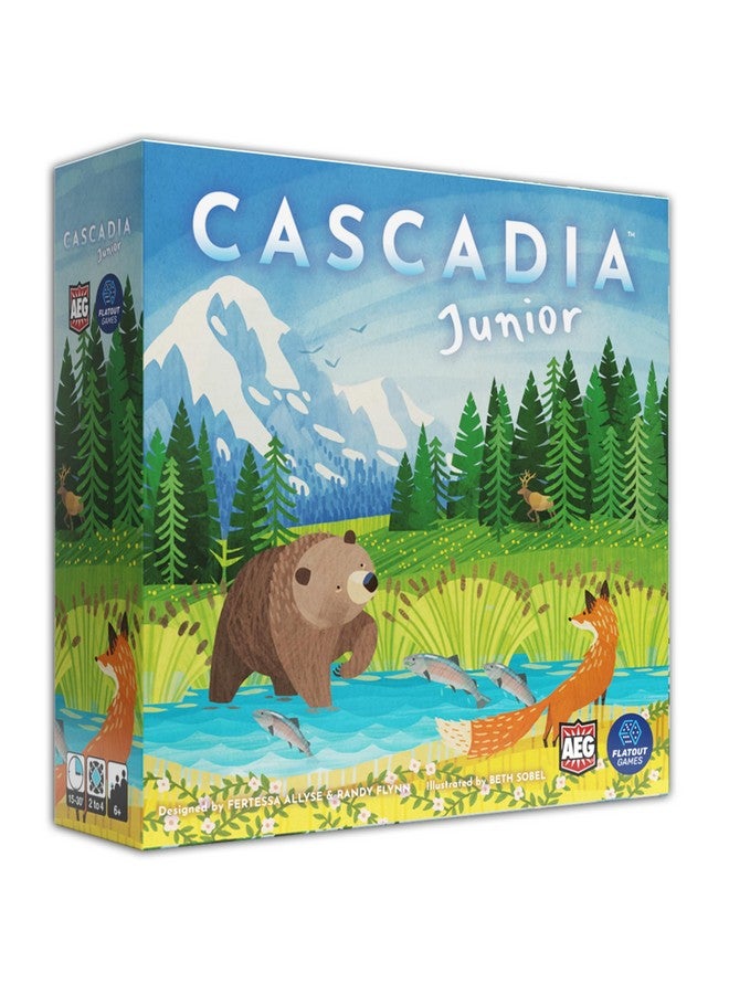 AEG Games AEG & Flatout Games | Cascadia Junior - Based on The Award-Winning Board Game, Cascadia | 2-4 Players | Ages 6+ | Easy to Learn | Quick to Play | - Image 1