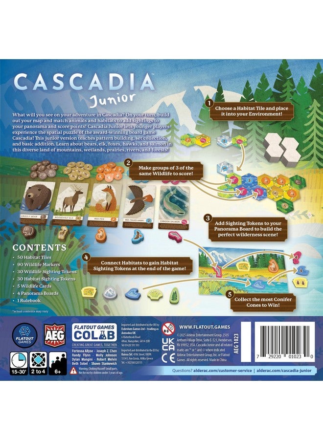 AEG Games AEG & Flatout Games | Cascadia Junior - Based on The Award-Winning Board Game, Cascadia | 2-4 Players | Ages 6+ | Easy to Learn | Quick to Play | - Image 2