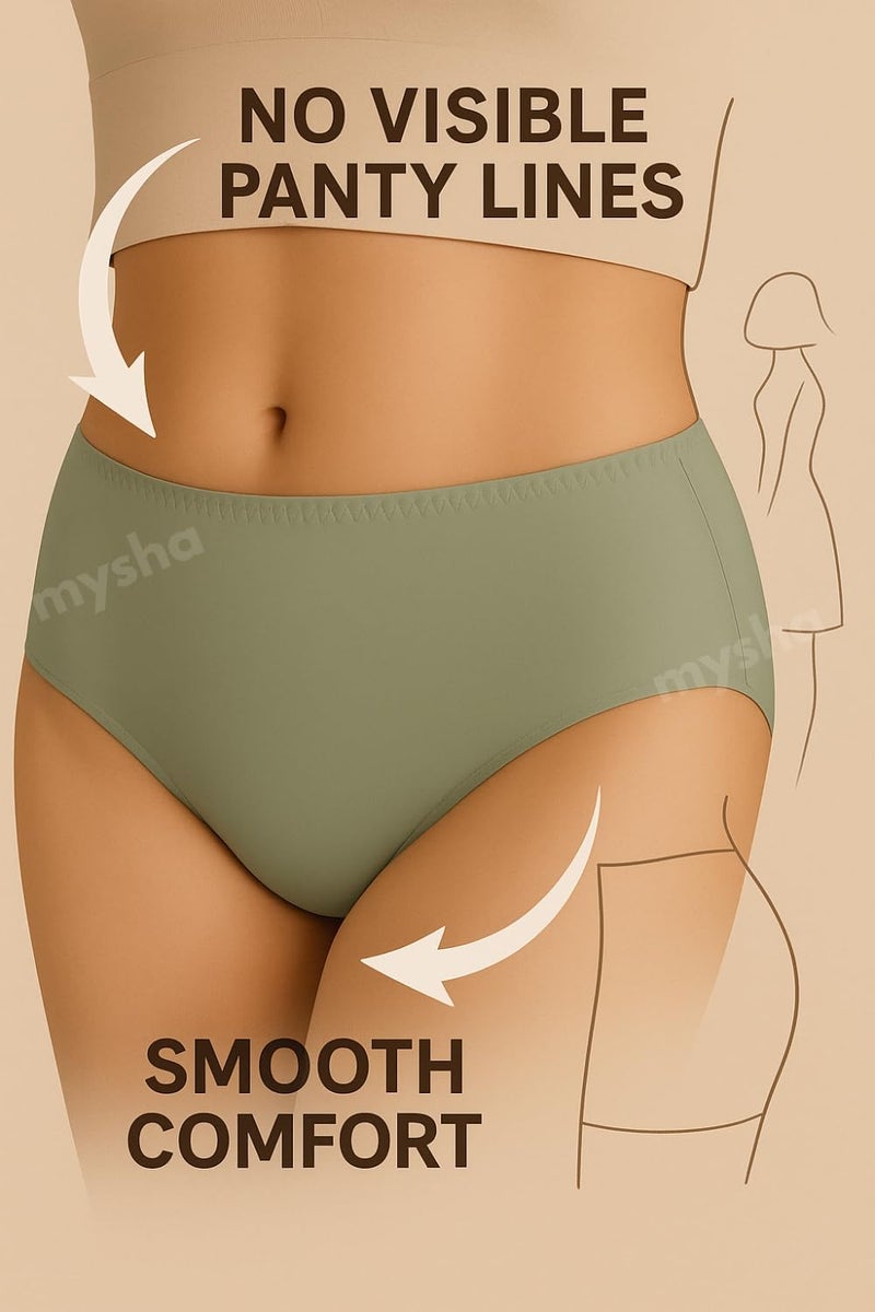 Mysha Seamless Panty Combo Pack for Women - Hipster Underwear Multipack - Image 2