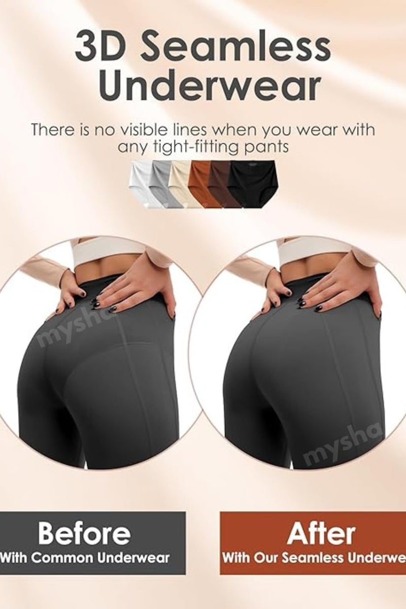 Mysha Seamless Panty Combo Pack for Women - Hipster Underwear Multipack - Image 5