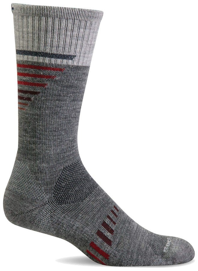 Sockwell Men's Ascend II Moderate Compression Sock, Grey - L/XL