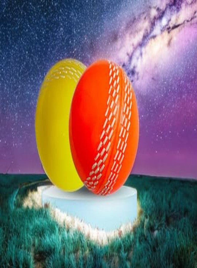 Fazzul Cricket Ball Wind Ball Synthetic Rubber Ball Pack of 2 (WBC) - Image 3