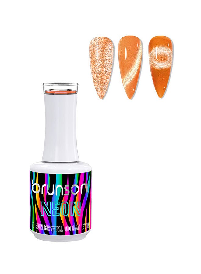 brunson طلاء أظافر جل 15 مل نيون كريستال 9D جل عين القط طلاء أظافر لامع تأثير جل الماس مانكير بيديكور قابل للإزالة طلاء جل UV LED جودة صالون مقاوم للتشقق تمديدات الأظافر فن الأظافر - Image 1