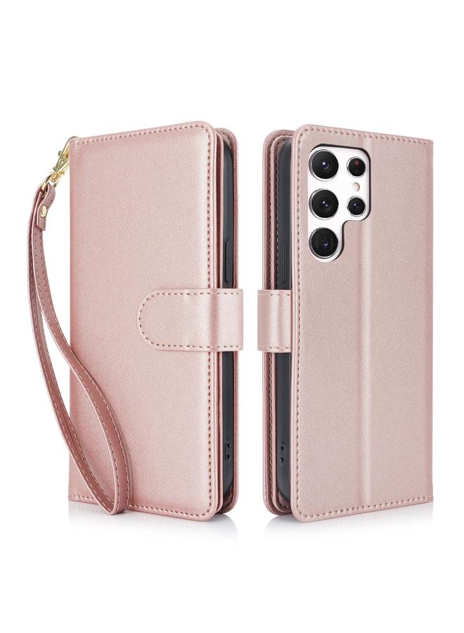 S-TOP Case For Samsung Galaxy S24 Ultra 5G Multi-Card Wallet RFID Leather Phone Case - Image 1