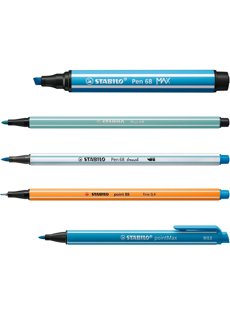 STABILO STABILO Creative Set  Pen 68 Max Pen 68 Pen 68 brush point 88 pointMax ARTY 55Pieces  drawing illustration writing  - Image 4