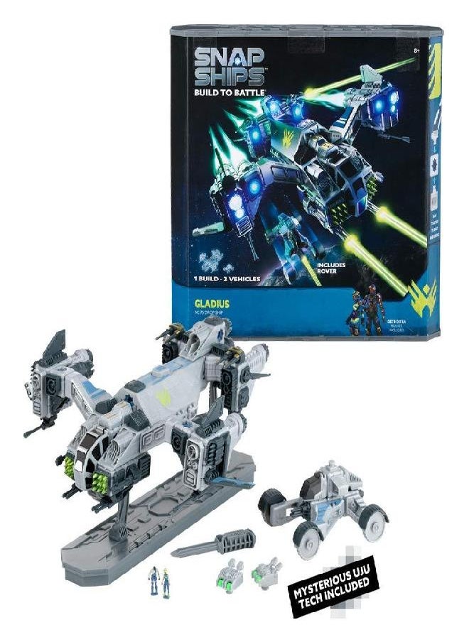 PlayMonster Snap Ships Gladius AC-75 Drop Ship - Construction Toy for Custom Building and Battle Play - Ages 8+  - Image 2