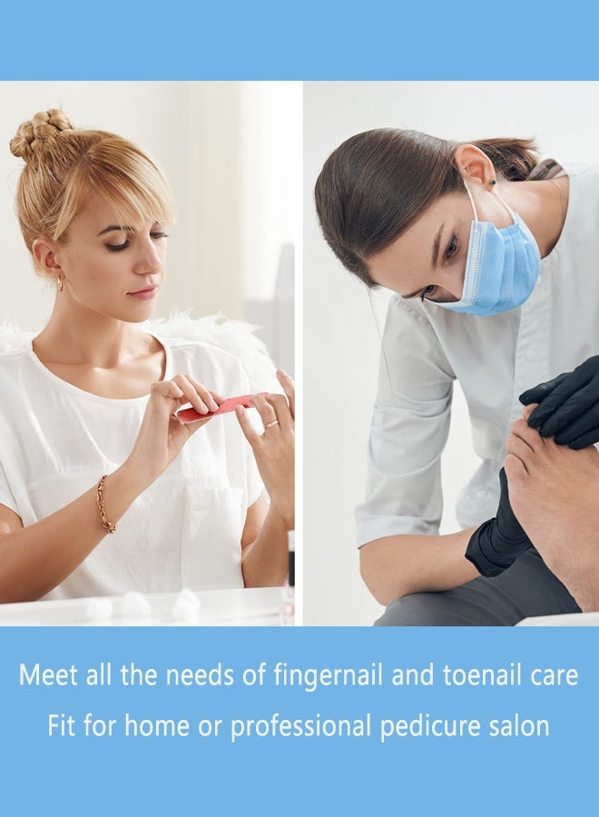 بونيتو مجموعة أدوات العناية بالقدمين الاحترافية 20 في 1، مجموعة أدوات العناية بالقدمين الاحترافية، مجموعة أدوات العناية بالقدمين من الفولاذ المقاوم للصدأ، مجموعة أدوات إزالة الجلد الميت للرجال والنساء للرجال أو النساء أفضل هدية منزلية (أزرق) - Image 5