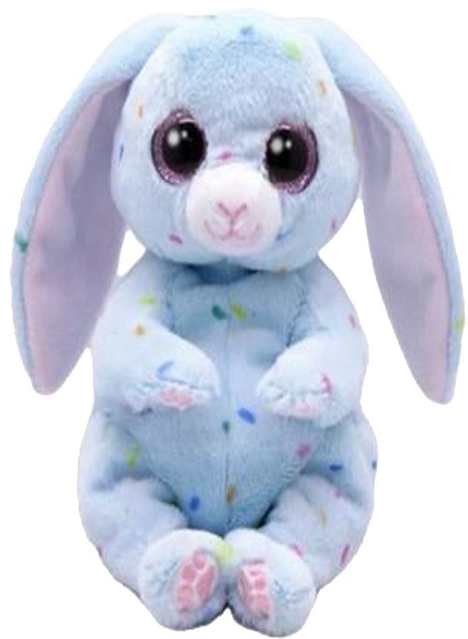 Ty Beanie Bellies Skippy The Blue Easter Bunny with Glitter Pink Eyes, Cuddly Plush Animals with Soft Belly, Easter, 20 cm, T41515