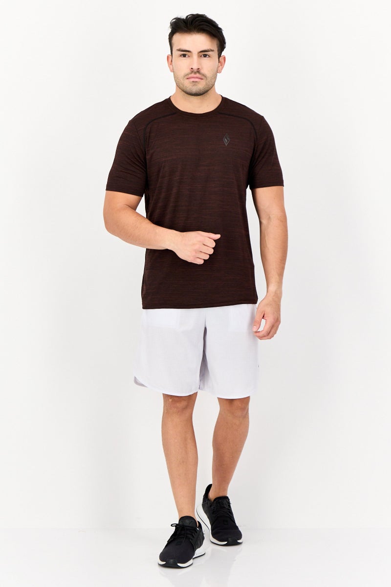 SKECHERS Men Sportswear Fit Short Sleeves Training T-Shirt, Brown - Image 4