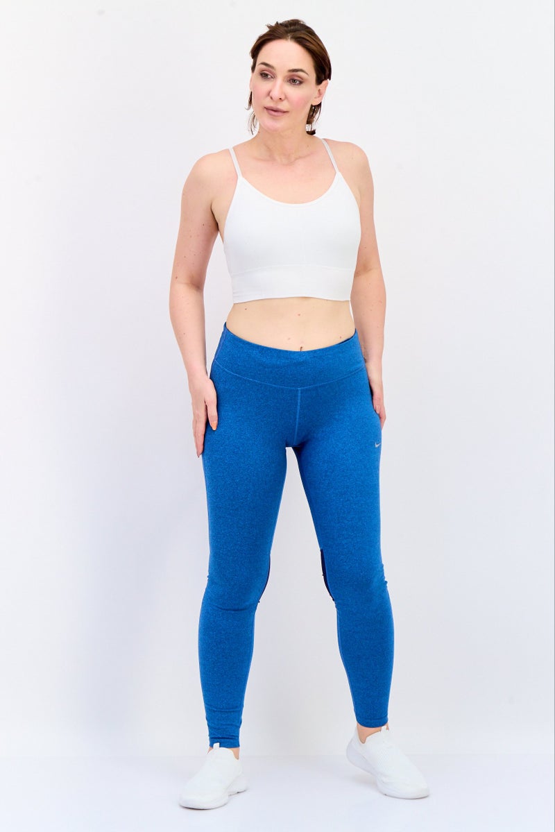 Nike Women Tight Fit Running Leggings, Blue - Image 4