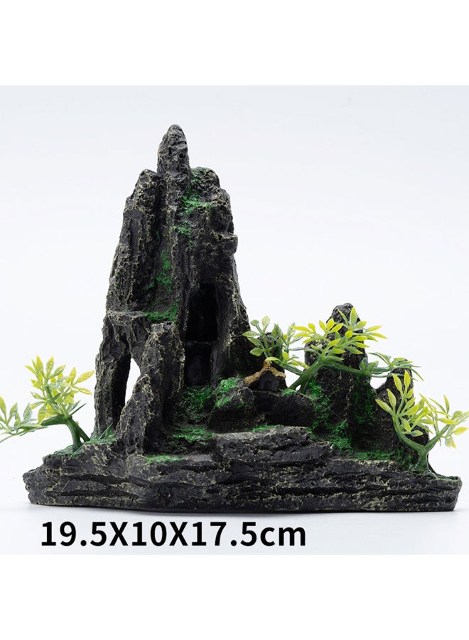 ديكور حوض سمك زينة 1089 زينة حوض السمك زينة الراتنج الأسماك مخبأ كهف حوض السمك زينة الحيوانات الصغيرة تلعب بقية المخفية . - Image 1