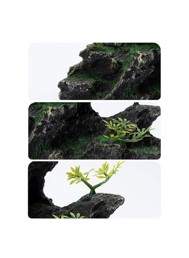 ديكور حوض سمك زينة 1089 زينة حوض السمك زينة الراتنج الأسماك مخبأ كهف حوض السمك زينة الحيوانات الصغيرة تلعب بقية المخفية . - Image 2