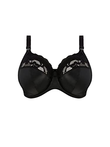 Elomi Molly Stretch Lace Underwire Nursing Bra (4542),38KK,Black - Image 4