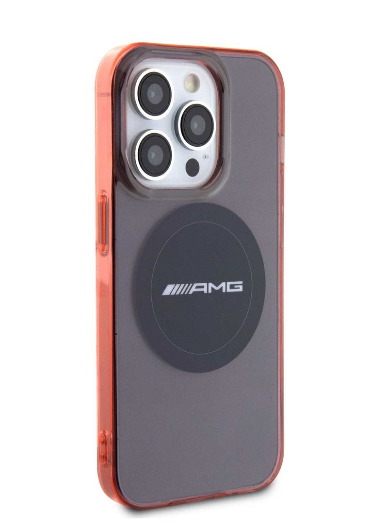 AMG Magsafe Transparent Case with Timeless Design for iPhone 15 Pro -Black - Image 5