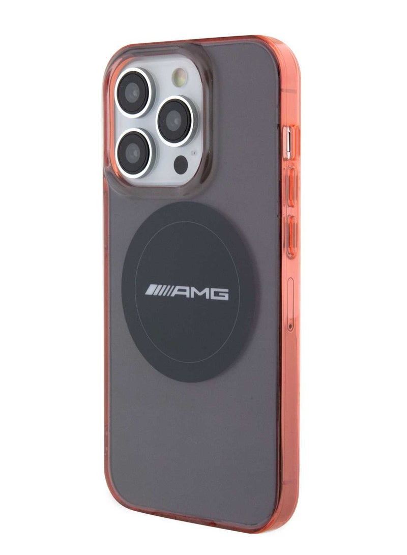 AMG Magsafe Transparent Case with Timeless Design for iPhone 15 Pro -Black - Image 2