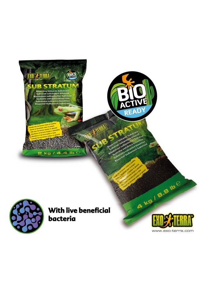 Exo Terra Exo Terra Sub Stratum, Bioactive Volcanic Substrate for Reptile Terrariums, Eliminates Odor, Offers Correct Moisture Levels 4.4 lb  - Image 2