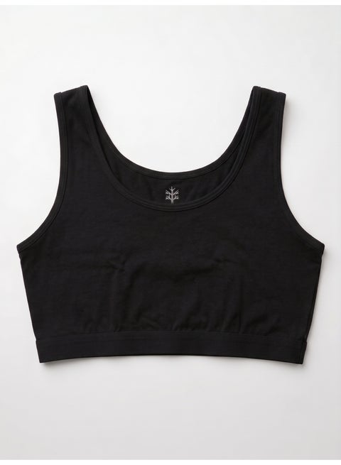 Girl`s Soft Bra Cotton - black