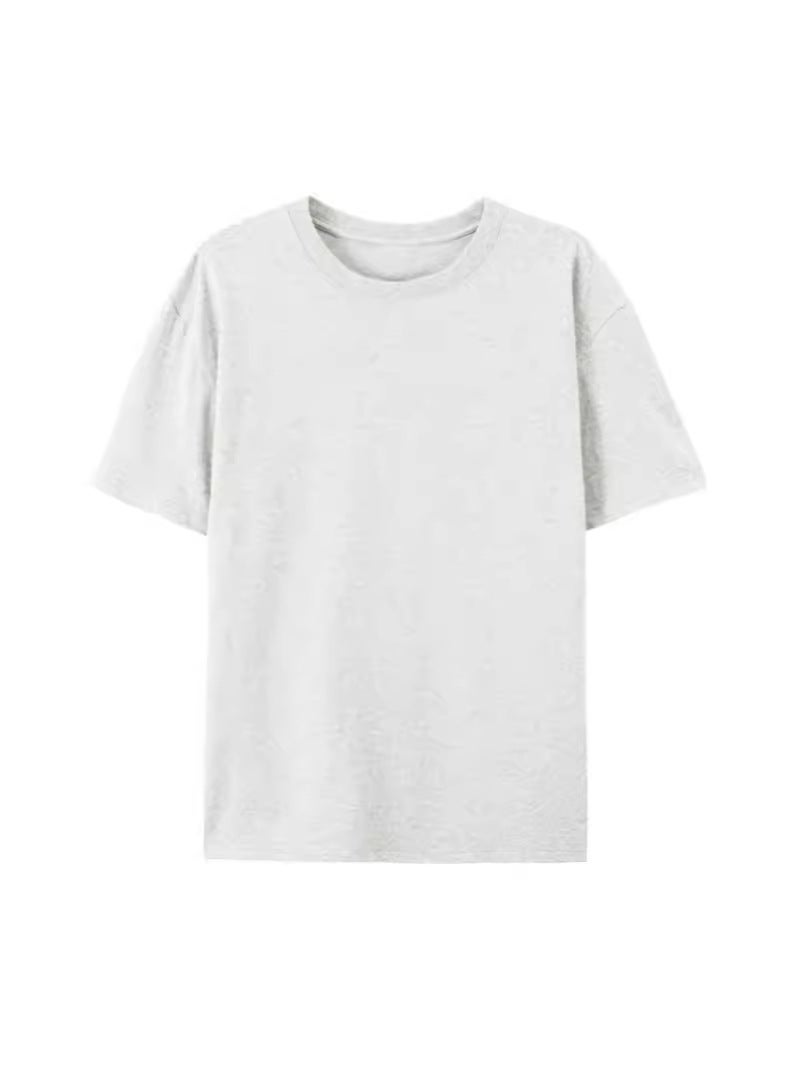 Off-Shoulder Style Hebei Back Cover Collar 200G Combed Tight Kidsren'S Clothing Light Version T-Shirt 100% Cotton Kidsren'S Short-Sleeved Light Plate - Image 3