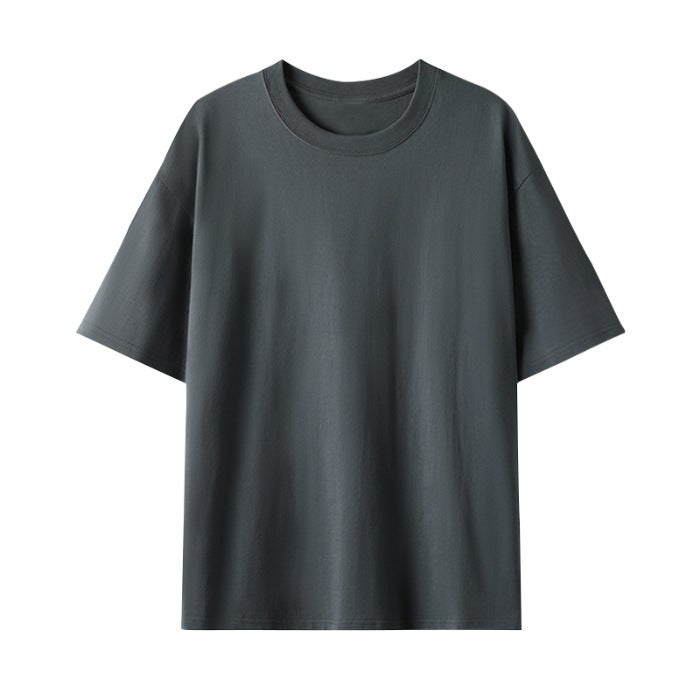 Off-Shoulder Style Hebei Back Cover Collar 200G Combed Tight Kidsren'S Clothing Light Version T-Shirt 100% Cotton Kidsren'S Short-Sleeved Light Plate - Image 1