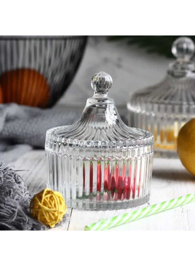 large glass sugar bowl - Image 1