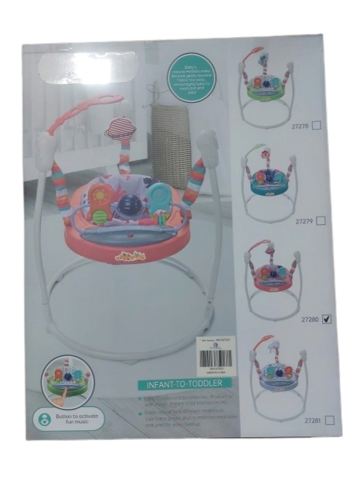 Adjustable Swivel Seat Baby Rocking Suspension Chair with Music and Light Cradle Toys - Image 2