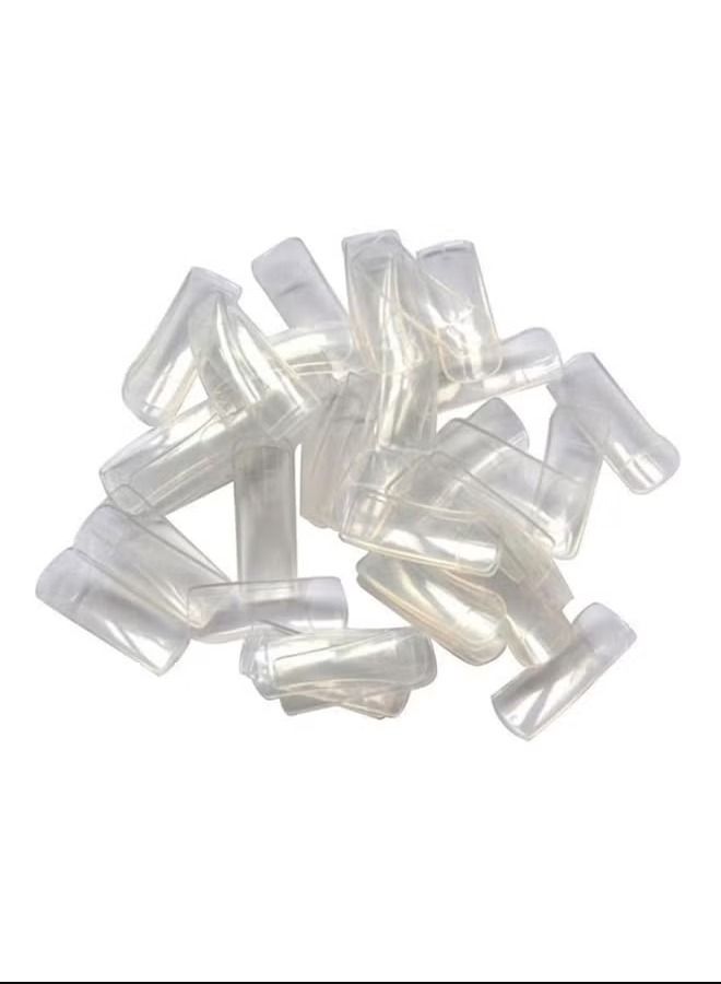 500-Piece Acrylic French False Nail Clear - Image 1