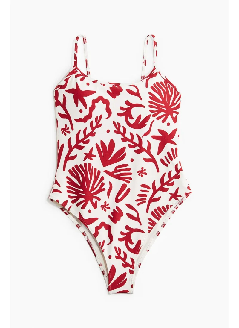 اتش اند ام Padded-cup High Leg swimsuit