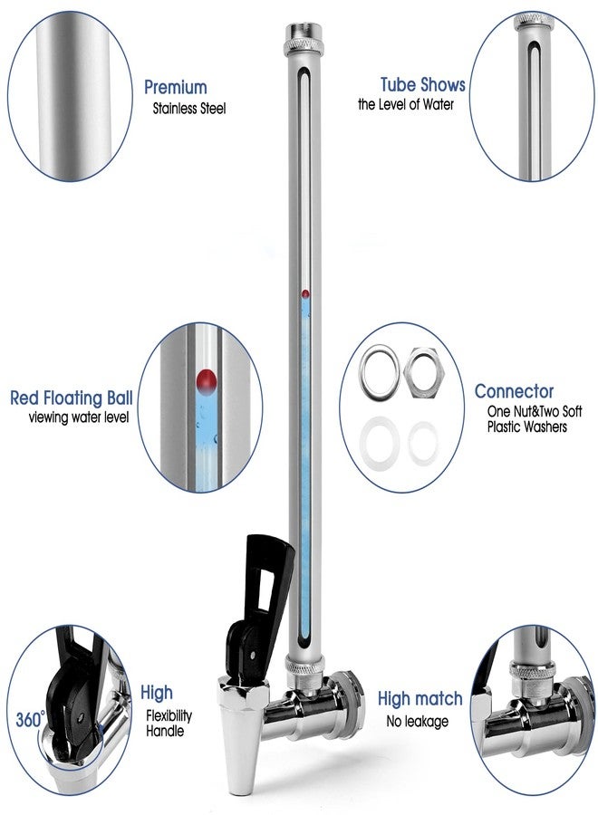 Fetechmate 10 inch Stainless Steel Sight Glass Spigot Compatible with Be-rkey Gravity Water Filtration System Sight Glass Clear View Spigot for The Travel, Big, Royal and Other Brand by Fetechmate - Image 5