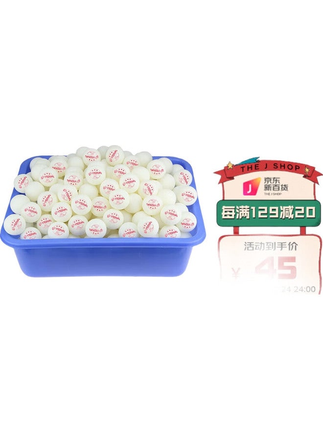 YouYou Three-Star Table Tennis Balls (100 Pieces), Ball Machine Multi-Ball Training, 40+3 Star Table Tennis Plastic Balls - Image 2