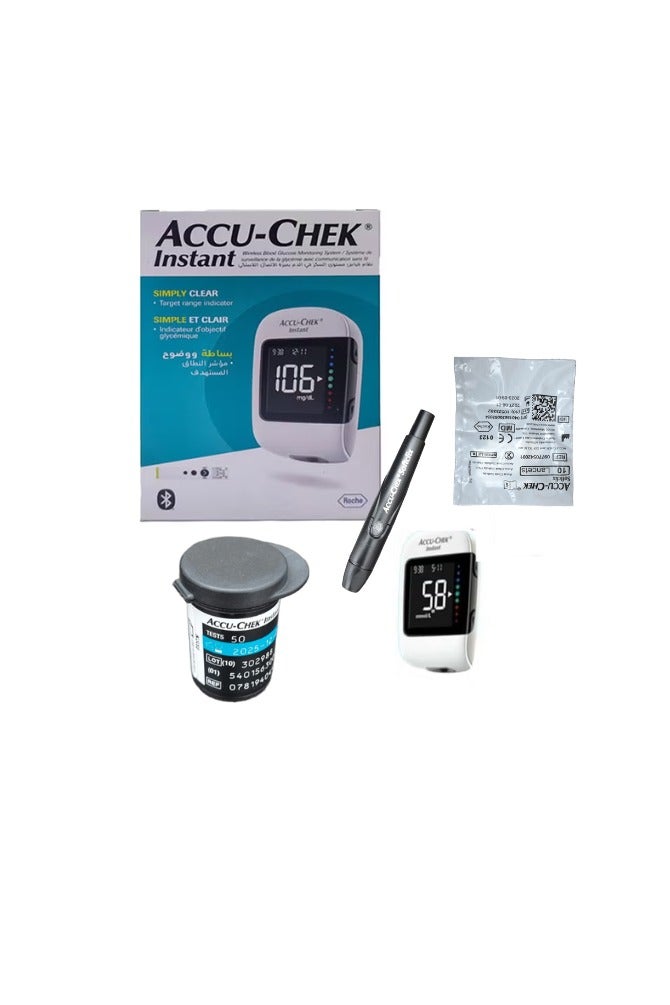 ACCU-CHEK Instant Instant blood glucose monitor set & 50 strips