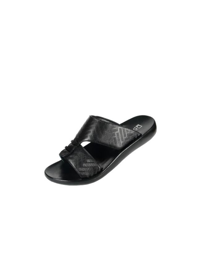 barjeel uno 008-3551 Barjeel Mens Arabic Sandals 63073 Black - Image 1