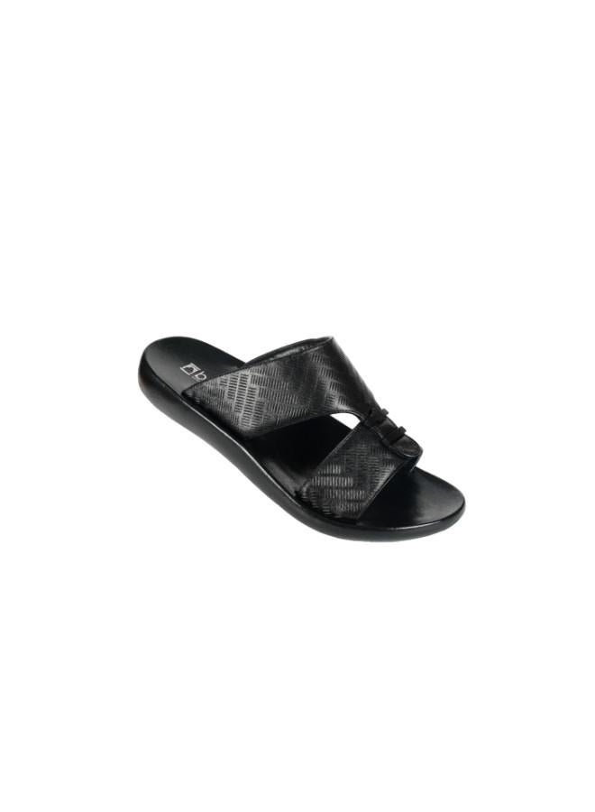 barjeel uno 008-3551 Barjeel Mens Arabic Sandals 63073 Black - Image 2