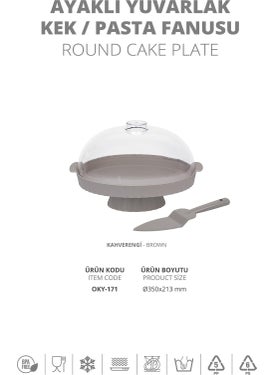 Ocean Home Coliseum Footed Mink Round Cake - Cake Dome - pzsku/Z288DA26ADE685A28C0E0Z/45/_/1725722521/132898bc-3d88-4ff0-bb82-414f2ad57663