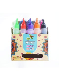 TOTA Set of 10 Multicolour Rangoli Powder Bottles (800g) - Plastic Squeeze Bottles for Kolam, Floor Art, Home Decor & Pooja  - Image 4