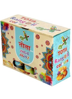 TOTA Set of 10 Multicolour Rangoli Powder Bottles (800g) - Plastic Squeeze Bottles for Kolam, Floor Art, Home Decor & Pooja  - Image 5