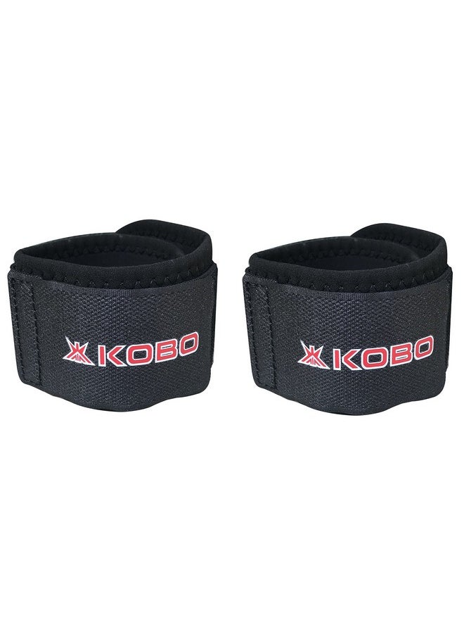 Kobo 3682 3682 Wrist Support Free Size with Adjustable Long Velcro (1 Pair), Free Size (Black)
