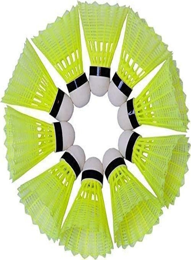 Korbax Nylon Shuttle Cock, Pack of 12 (Yellow) - Image 3