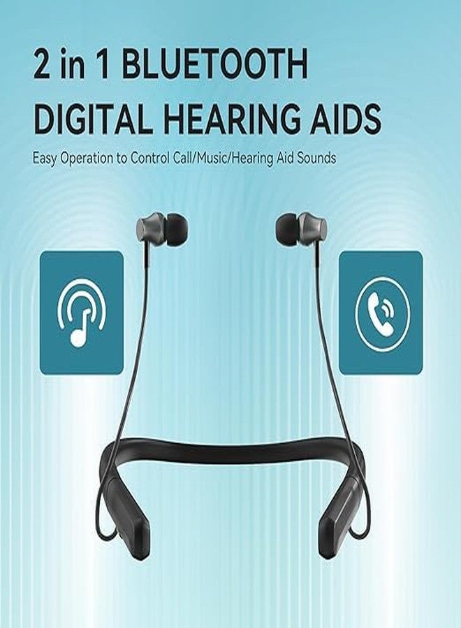HP SOUND PLUS Hearing Aids, Hearing Aids for Seniors with Bluetooth Hearing Amplifiers for Seniors With Noise Cancelling and Volume Control, A Whole Day on One Charge - Image 2